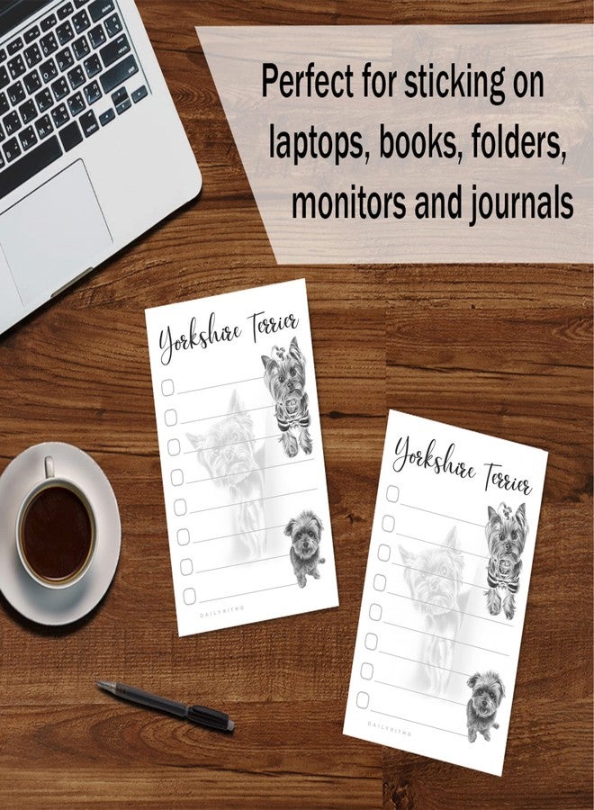 DAILY RITMO Yorkshire Terrier Yorkie Sticky Notepad to Do List | Yorkshire Terrier Dog Yorkie Lover Gifts for Women | Office School Supply Sticky Notes 4"x6" 50 Pages - Image 5