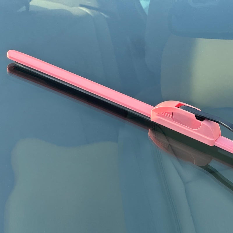 PARRATI OEM QUALITY 26" + 20" PARRATI Premium All-Season Pink Windshield Wiper Blades (Set of 2) - Image 2