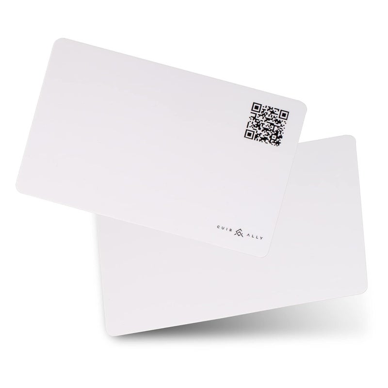 CUIR ALLY Premium NFC Business Card - Contactless Technology for Easy Networking and Data Sharing - White - Image 2