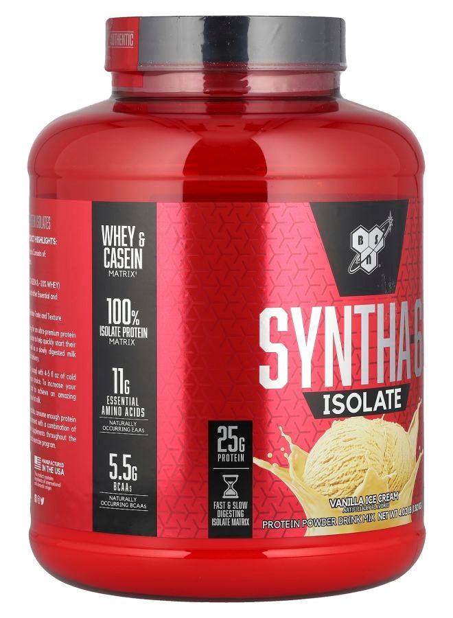 BSN Syntha-6® Isolate Protein Powder Drink Mix Vanilla Ice Cream 4.02 lbs (1.82 kg) - Image 2