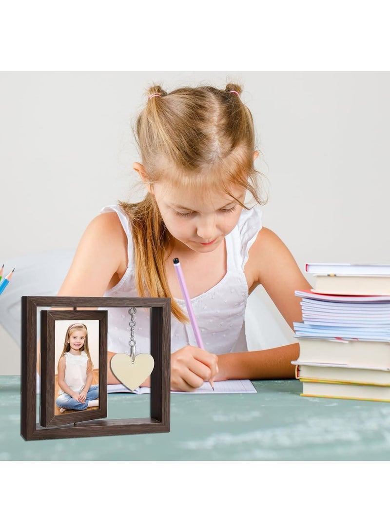 SYOSI إطار صور الذكرى السنوية، هدية رومانسية للأزواج، تذكار للزواج أو العلاقة الأولى، حامل صور مزدوج 15x10 سم، مثالي لصديقة أو صديق، زفاف أو ديكور منزلي - Image 5