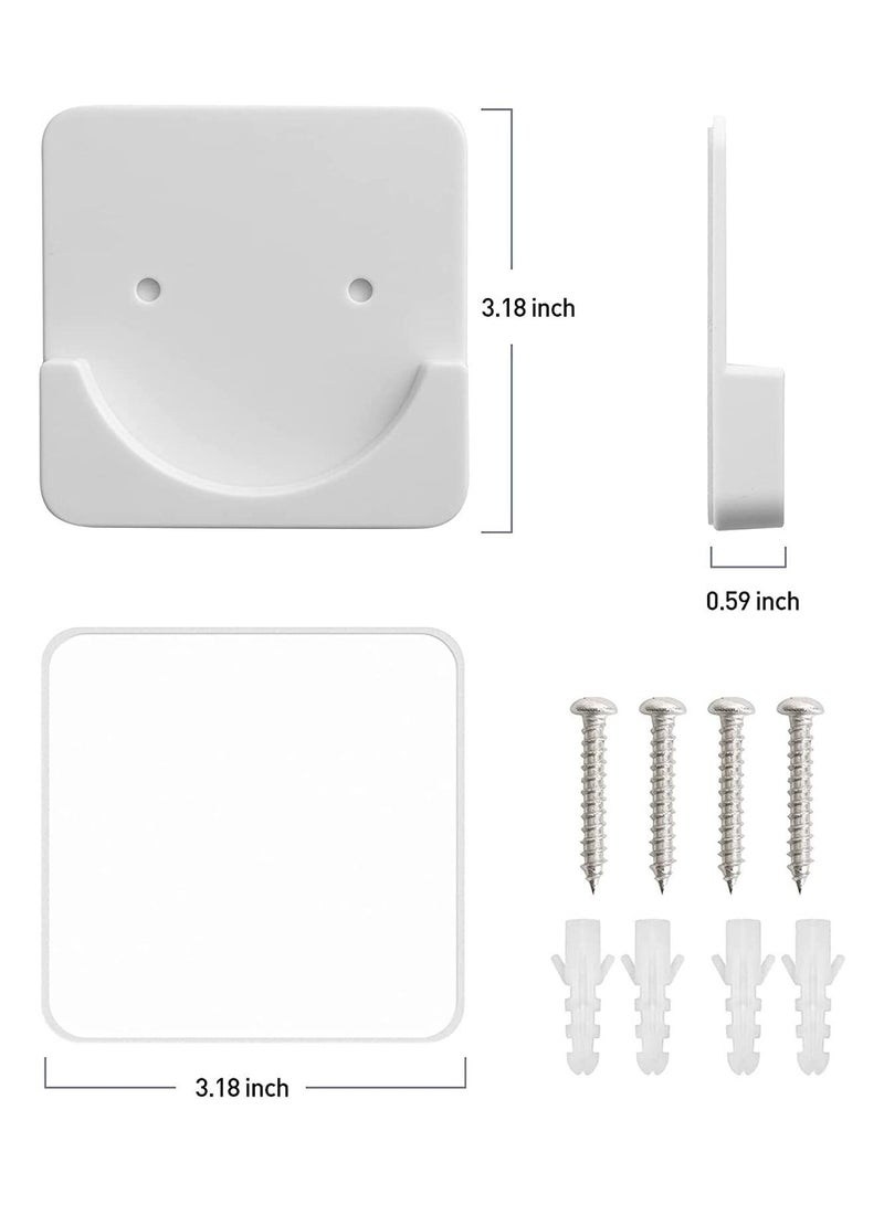 Adhesive Curtain Rod Holder 2-Piece No Drilling for Bathroom Wall with Sticker and Sturdy Screws  - Image 5