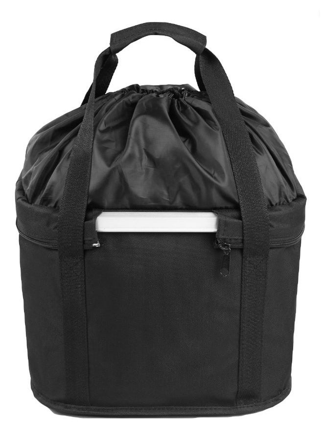 Generic Waterproof Bicycle Front Basket,Bicycle Front Basket Removable Waterproof Bike Handlebar Canvas Basket Pet Carrier Frame Bag  - Image 3