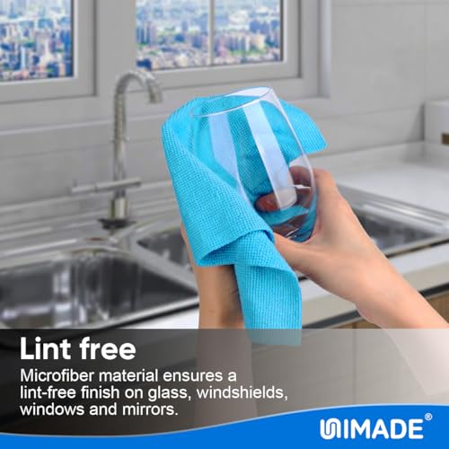 UNIMADE Microfiber Cleaning Cloth, 10 Pack Reusable Microfiber Towels for Cars Lint Free Cleaning Shop Towel Rags for Home Kitchen Automotive Bar Mechanic Restaurant Garage, 11.5"x 11.5", Multicolor - Image 5