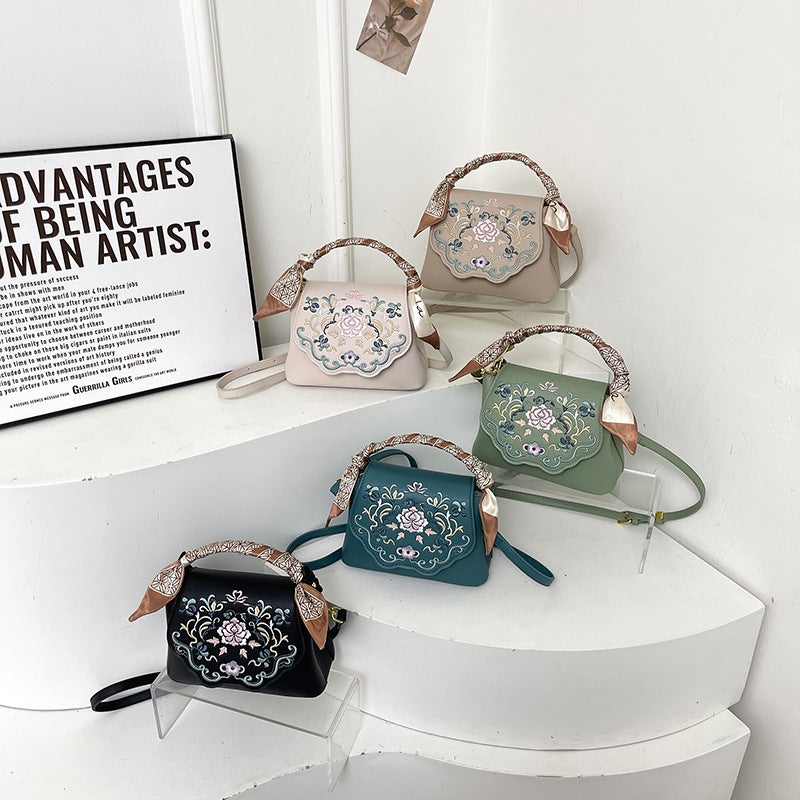 Niche Ethnic Style Embroidered Women'S Bag Texturized Shoulder Crossbody Handbag Fashion Retro National Style Women'S Bag - Image 3