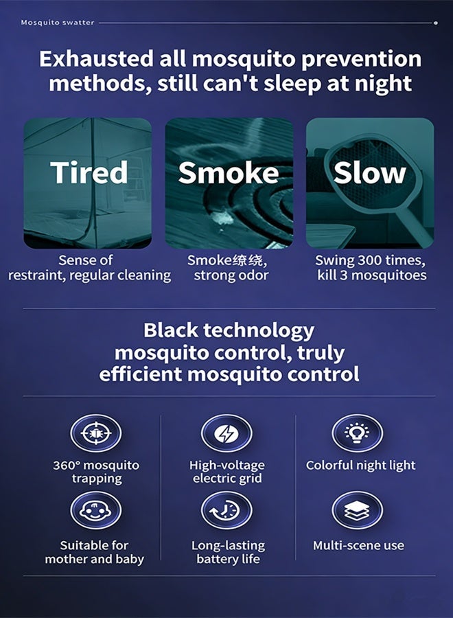 Portable Electric Flying Insects Killer Bug Zapper Insect Killer Outdoor,Mosquito Insect Bug Zapper Trap Killer LED Lamp, Electronic Mosquito Killer Electric Insect Killer Indoor and Outdoor,Mosquito Killer LED UV Light, Fly Trap for Patio Yard Garden Indoor Use - Image 3