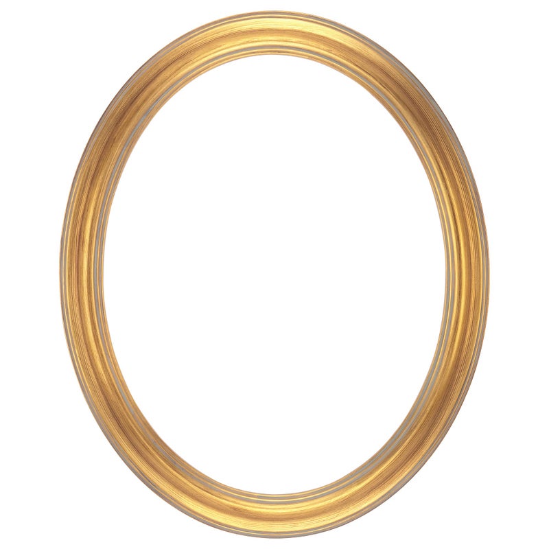 Stein Design Oval Frames - Hand-Finished Open-Back for Canvas, Does Not Include Glass or Backing - (Gold - 11"x14") - Image 1