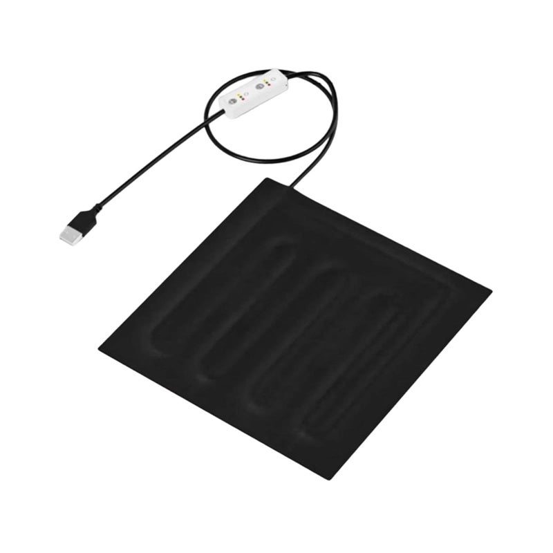 وسادة تدفئة للزواحف مع مؤقت USB قابل لضبط درجة الحرارة 22 سم × 22 سم - Image 2