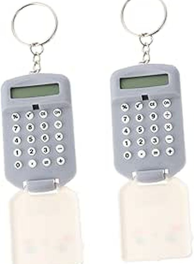 Mini Portable Cute Cartoon Calculator 2 Pack Lightweight Plastic Design For Students - Image 1