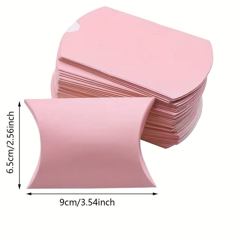 Black Dots 50pcs Pillow Boxes For Wedding Birthday Party Gift Packaging - Image 3