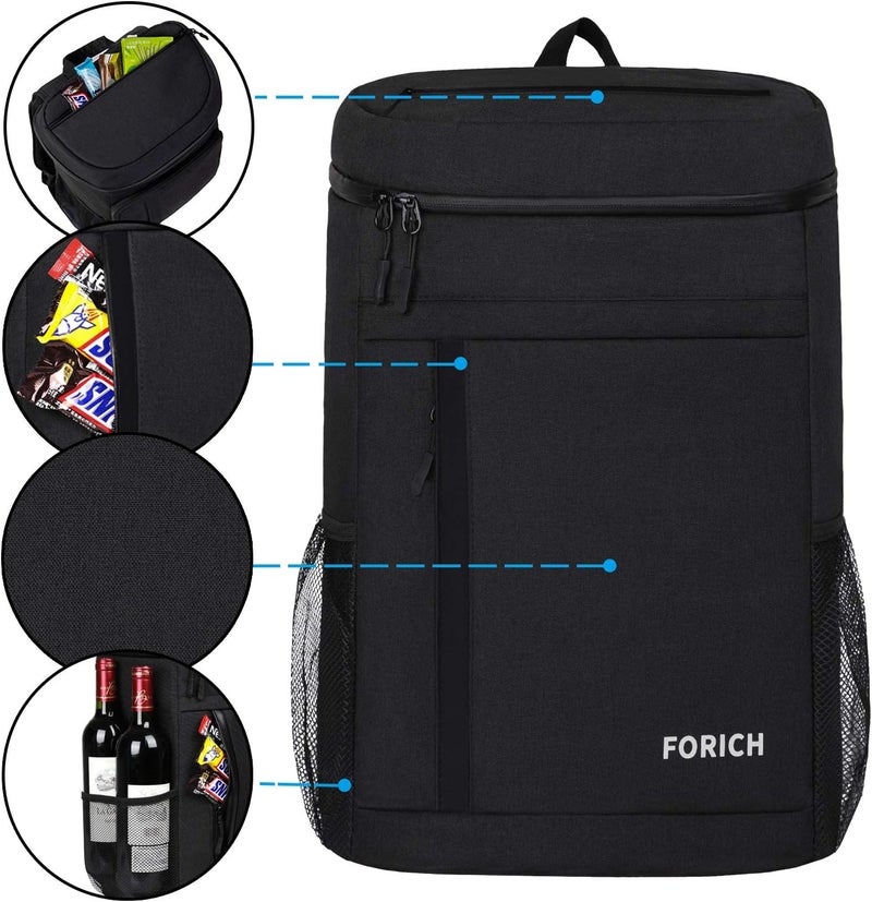 FORICH Soft Cooler Backpack Insulated Waterproof Backpack Cooler Bag Leak Proof Portable Small Cooler Backpacks to Work Lunch Travel Beach Camping Hiking Picnic Fishing Beer for Men Women - Image 4