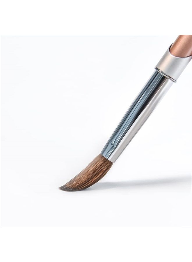 KADS 100% Kolinsky Sable Acrylic Brush Nail Brush for Acrylic Application Round Head Crimped Nail Art Brush Manicure Tool (10#) - Image 1