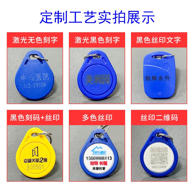 Cpu Access Card Fudan Fm1208-10 Elevator Card Pattern Printing M1 Chip No.3 Ic Card Keychain - Image 3