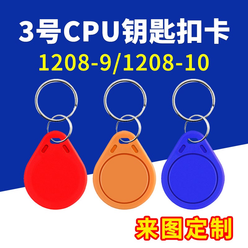 Cpu Access Card Fudan Fm1208-10 Elevator Card Pattern Printing M1 Chip No.3 Ic Card Keychain - Image 2