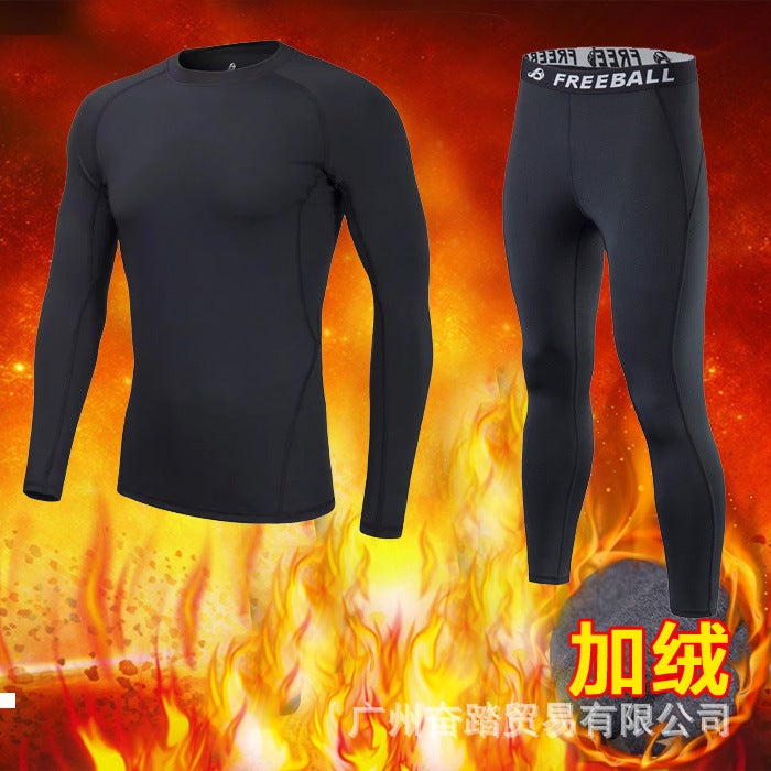Men'S Sports Tights Stretch Fitness Pants Bottoming Training Pants Basketball Football Quick-Drying Pants Fleece-Lined Warm - Image 5