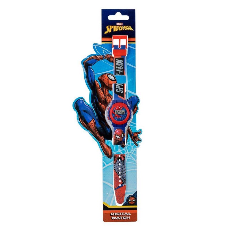 Marvel Spider-Man Spider-Man LED Digital Watch (Blue/Red) - Image 1