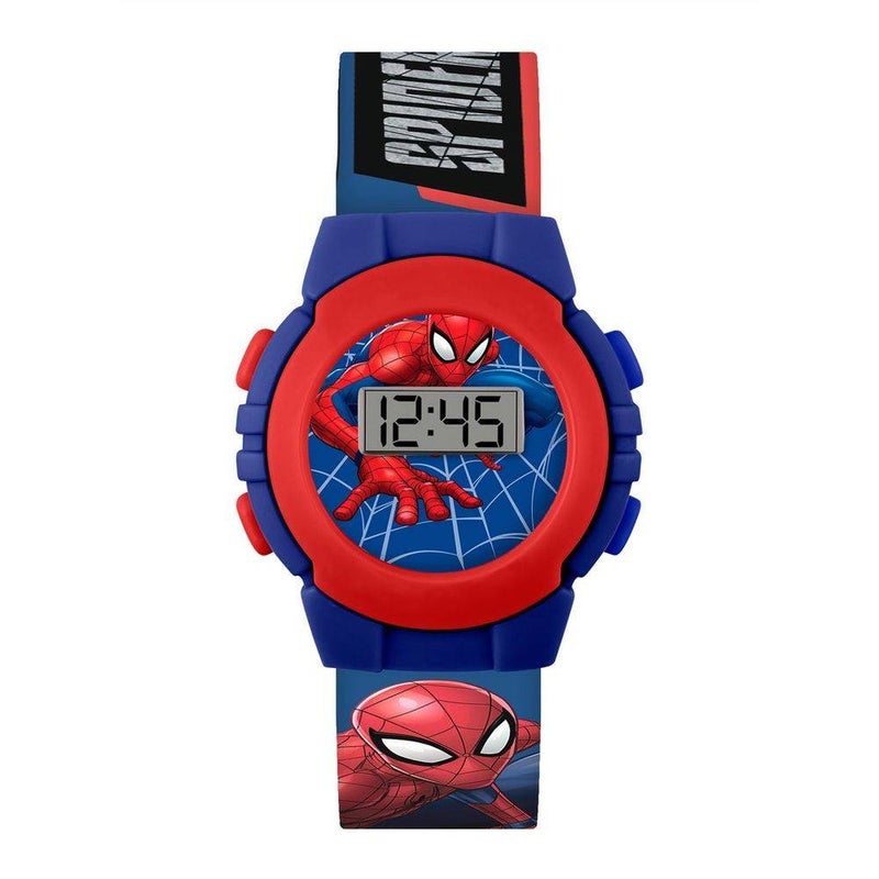 Marvel Spider-Man Spider-Man LED Digital Watch (Blue/Red) - Image 3