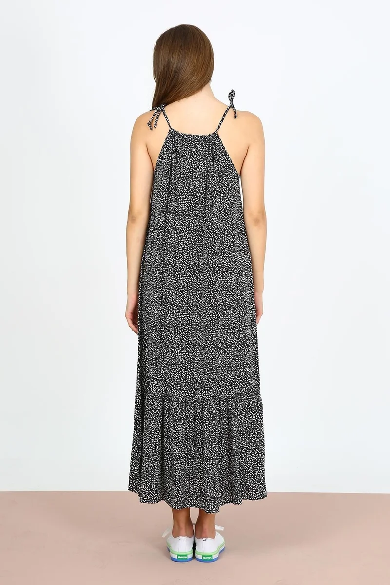 Alexander Gardi Spotted Tiered Midi Dress