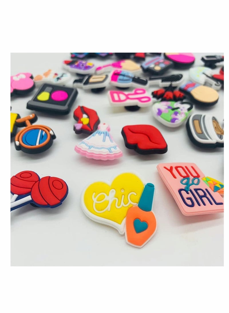 Excefore Shoe Decoration Charms, 32PCS Random PVC Different Shoe Charms for Shoe Decoration and Wristband Trendy   Shoe Decoration Charms for Teens Women Men Party Favors Birthday Gifts - Image 2