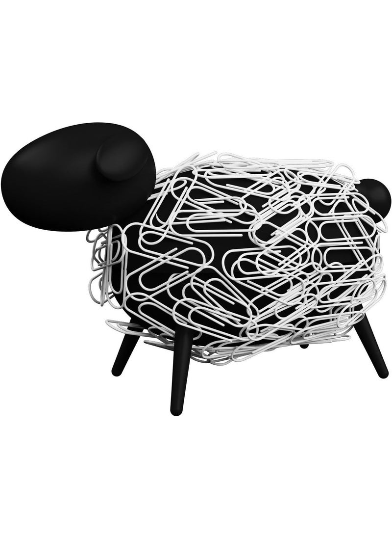 Allocacoc Sheepi  The Magnetic Paper Clip Dispenser Sheep  Black with White Paper Clips  The Animal Paper Clip Holder for Any Desk  - Image 1