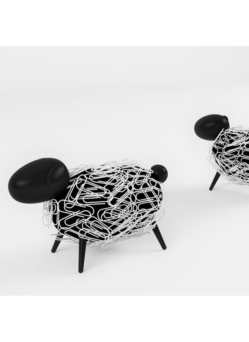 Allocacoc Sheepi  The Magnetic Paper Clip Dispenser Sheep  Black with White Paper Clips  The Animal Paper Clip Holder for Any Desk  - Image 4