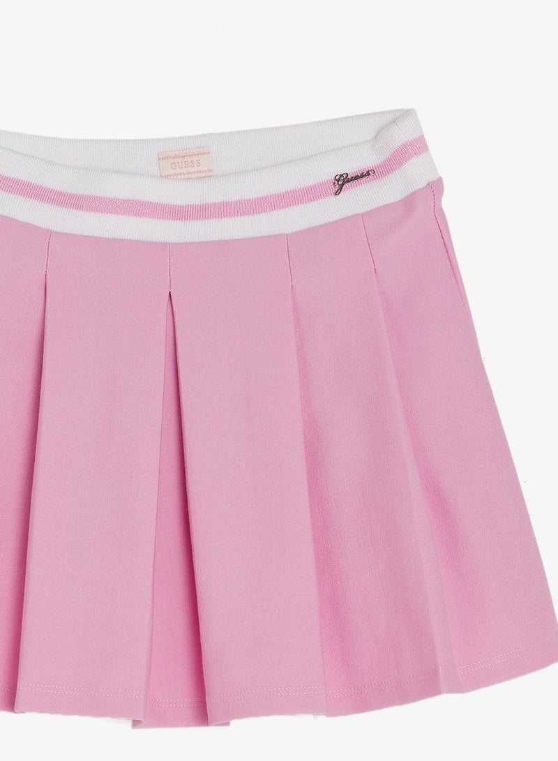 GUESS Infant Pleated Punto Milano Midi Skirt - Image 4