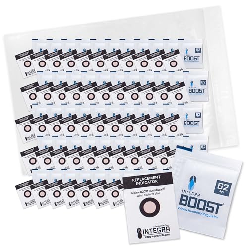 Integra Boost 2-Way Humidity Control Pack - Preserve Flavor & Control Humidity at 62% RH - Moisture Absorber for Herbs, Spices & More - 4 Gram (Pack of 50) - Image 1