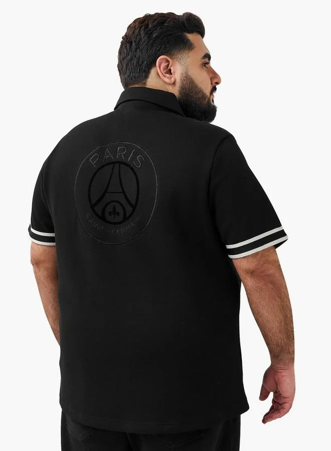 Maxim  Men Regular Fit Collared Embroidered Short Sleeve Shirt for Men | Best Price UAE