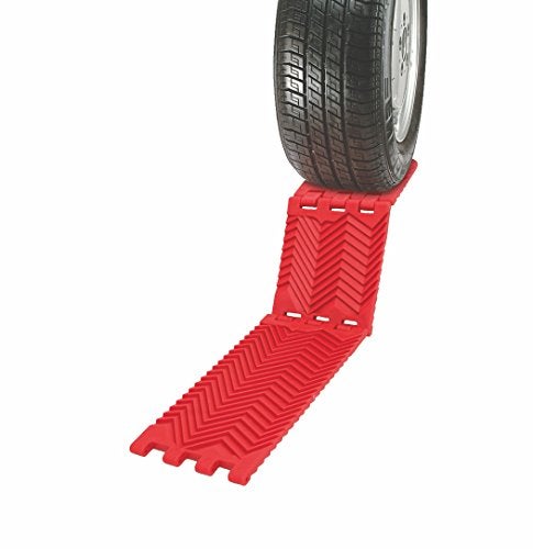 Maxsa Innovations Maxsa 20025 Compact Folding Traction Mat for All Weather Vehicle Extraction Set of 2 Red - Image 3