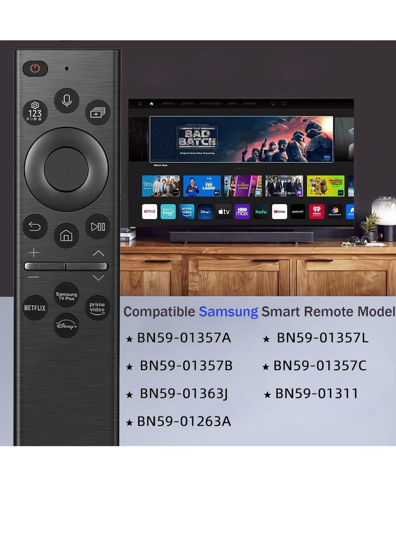 ELTRAZONE Voice Remote Control Replacement for Samsung Smart TV – Compatible with Crystal UHD, QLED 4K/8K Models (2020–2022) – BN59-01385A – Voice Assistant Support, Plug & Play, Quick Access Buttons, Long-Range IR & Bluetooth - Image 3