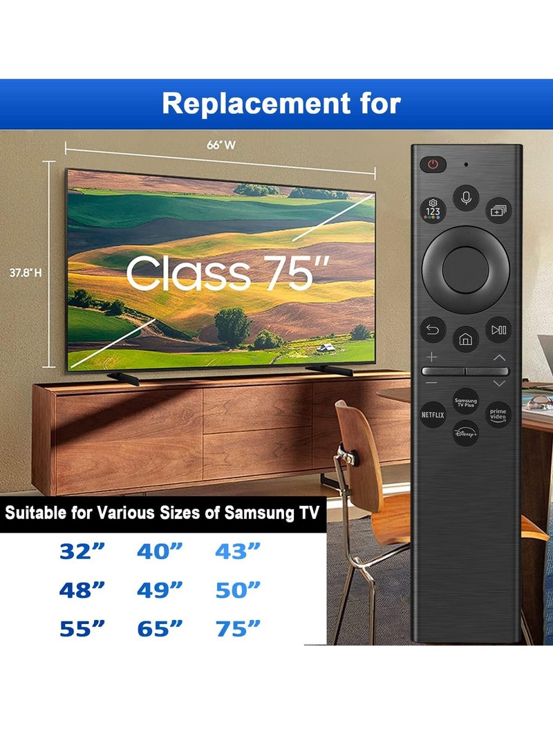 ELTRAZONE Voice Remote Control Replacement for Samsung Smart TV – Compatible with Crystal UHD, QLED 4K/8K Models (2020–2022) – BN59-01385A – Voice Assistant Support, Plug & Play, Quick Access Buttons, Long-Range IR & Bluetooth - Image 4