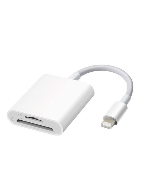 Apple Lightning SD Card Camera Reader 512GB Support Apple TF + SD 2-in -1 card reader