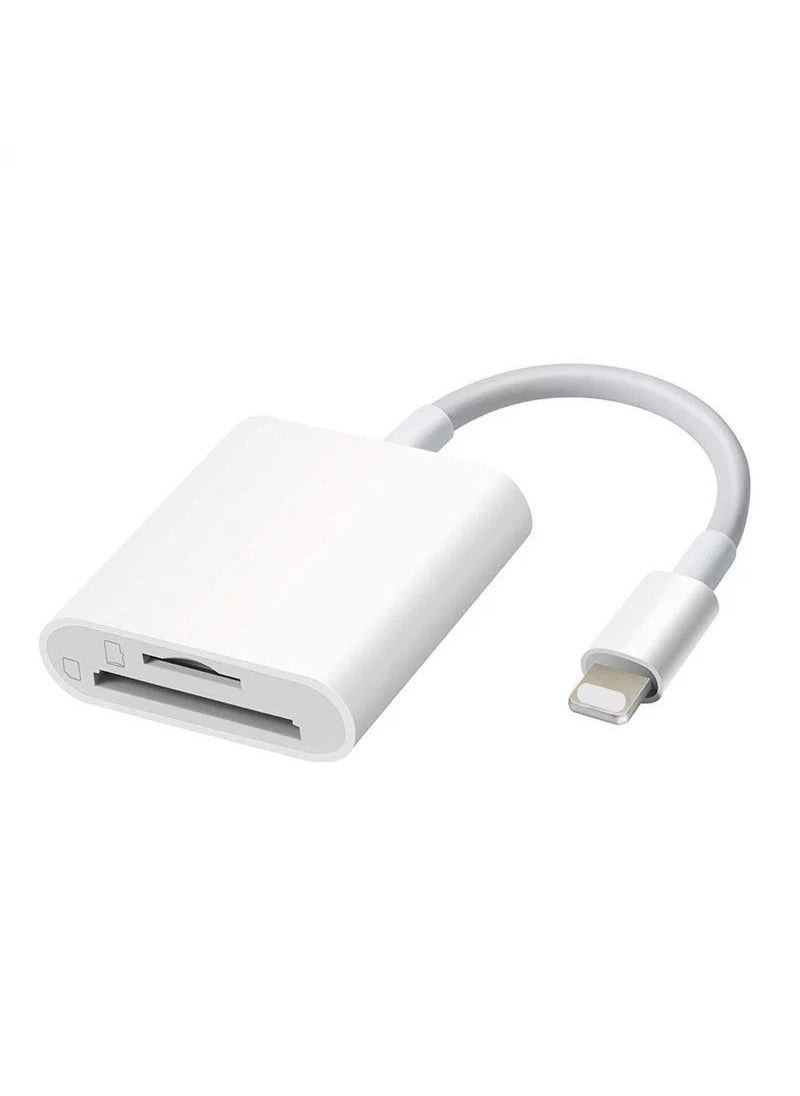 Generic - Apple Lightning SD Card Camera Reader 512GB Support Apple TF + SD 2-in -1 card reader - Image 1