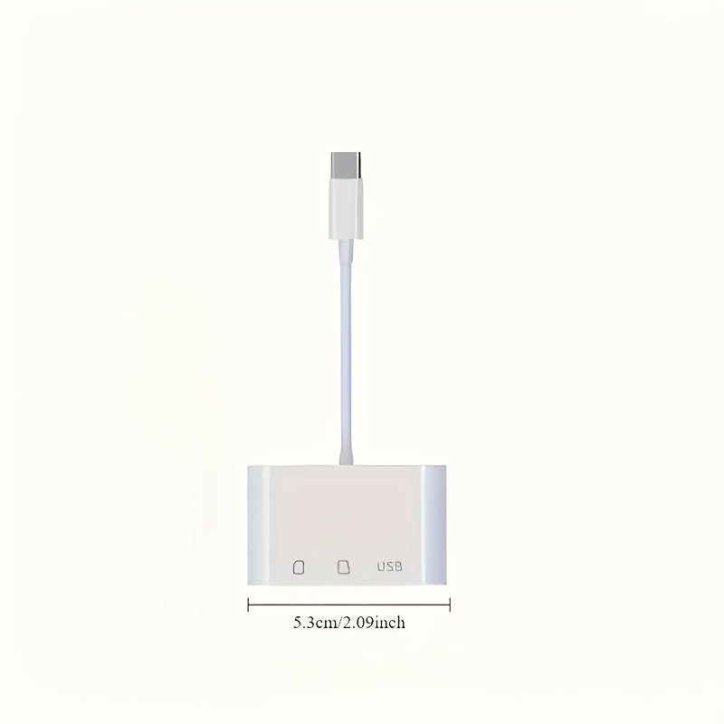 قارئ بطاقات SD/TF ثلاثي في واحد من USB-C مع نقل سريع وتوصيل وتشغيل - Image 4
