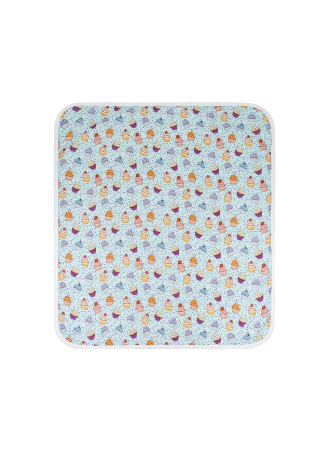 Lullaby Bloom Premium Certified Organic Cotton and Bamboo Baby Muslin Cloth - Cupcake