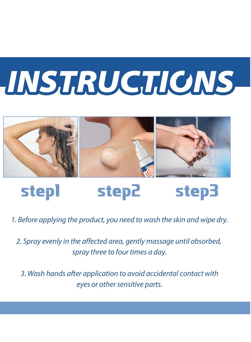 ساوث مون بخاخ إزالة الورم الشحمي ، بخاخ العناية بالورم الشحمي ، بخاخ خال من التكتلات ، تقليل الورم الشحمي ، بخاخ مشكل الجسم المضاد للسيلوليت للرجال والنساء ، بخاخ مهدئ للورم الشحمي ، 50 مل - Image 4