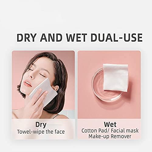 Pinch Me Facial Cleansing & Dry Wipes, 9" x 9" Inch, Ultra Soft Non-Woven Face Towel, Lint Free, Dry Wet Use for Sensitive Skin, Cotton Facial Tissue, Makeup Removing, Surface Cleaning Beauty Towels - Image 5