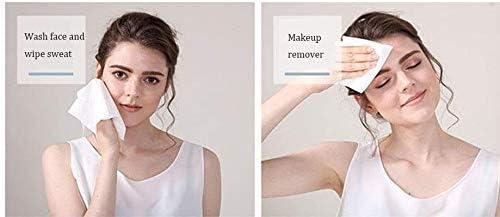 Pinch Me Facial Cleansing & Dry Wipes, 9" x 9" Inch, Ultra Soft Non-Woven Face Towel, Lint Free, Dry Wet Use for Sensitive Skin, Cotton Facial Tissue, Makeup Removing, Surface Cleaning Beauty Towels - Image 4