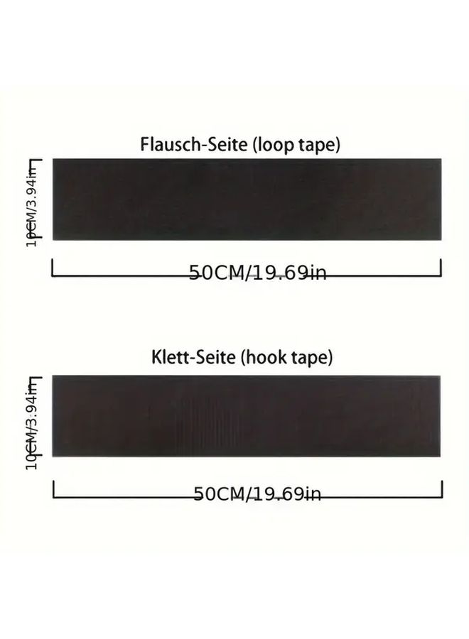 High Temperature Resistant Adhesive Hook Loop Tape 2pcs for License Plate Holder - Image 2