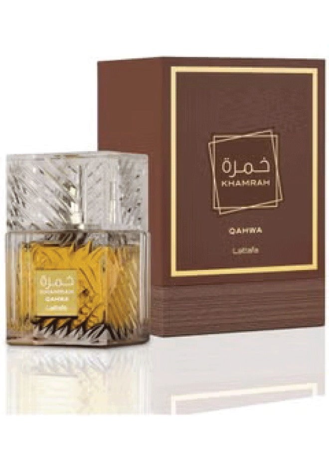 Lattafa - Khamrah Qahwa EDP For Unisex - 100ml - Image 1