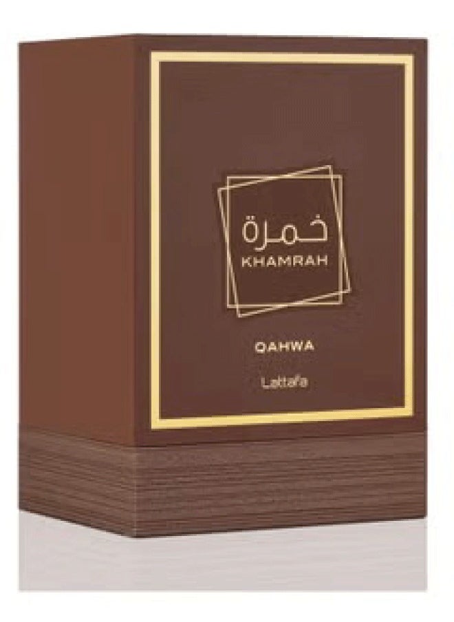 Lattafa - Khamrah Qahwa EDP For Unisex - 100ml - Image 1