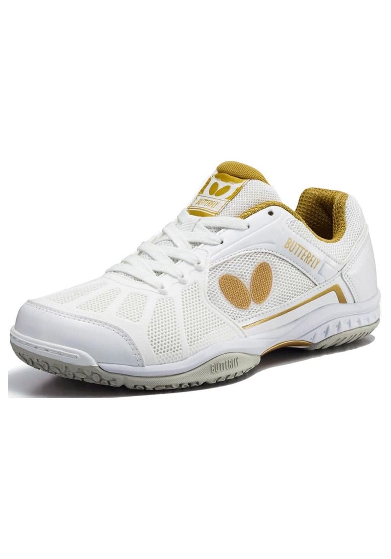 Butterfly Lezoline Rifones Shoes - Table Tennis Shoes Unisex  Athletic Support, Flexibility, Shock Absorbing Cushion, Gripping Ping Pong Shoe white 39 - Image 1