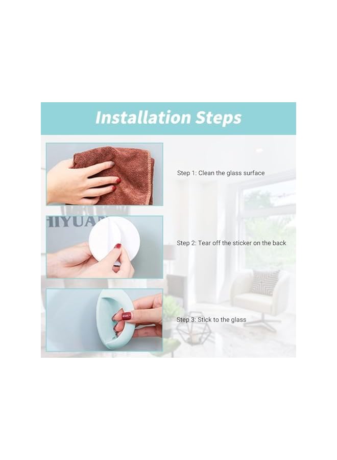 promass Self Adhesive Knobs, 12 Pcs Instant Cabinet Drawer Handles, White, Polypropylene, Round, Easy to Install, No Drilling, No Screws, Contemporary Style - Image 5