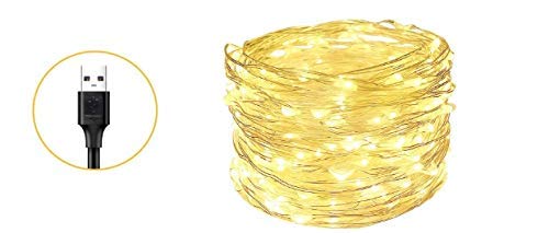 fizzytech Ball Decoration Fairy String Lights Balls String for Diwali, Lights of Home Decoration (5 Meter 50 LED USB -Yellow) - Image 3