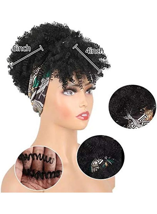 NIBEMINENT Afro Kinky Curly Hair Wigs Black One Size - Image 4