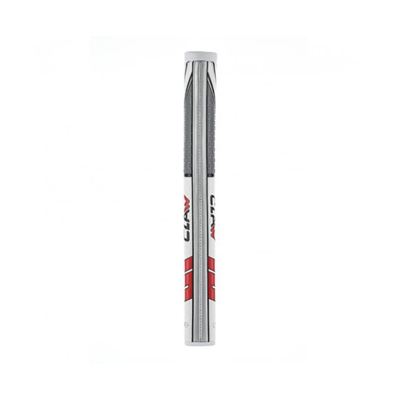 Super Stroke SuperStroke Traxion Claw® Golf Putter Grip, White/Red (Claw® 1.0) | Advanced Surface Texture That Improves Feedback and Tack | Minimize Grip Pressure with a Unique Parallel Design | Tech-Port - Image 4