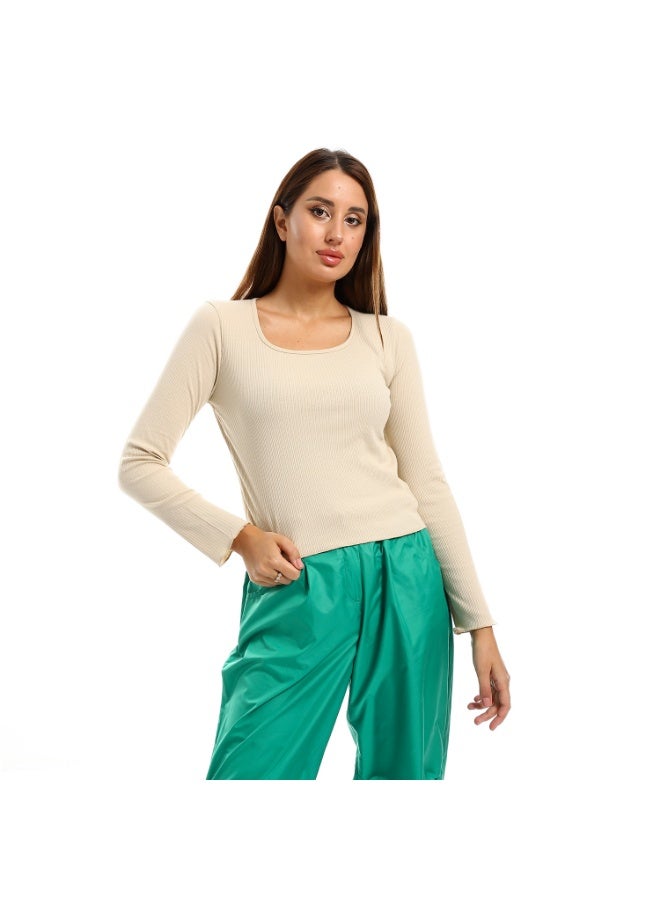 Cocktail 2607-basic top-beige - Image 1
