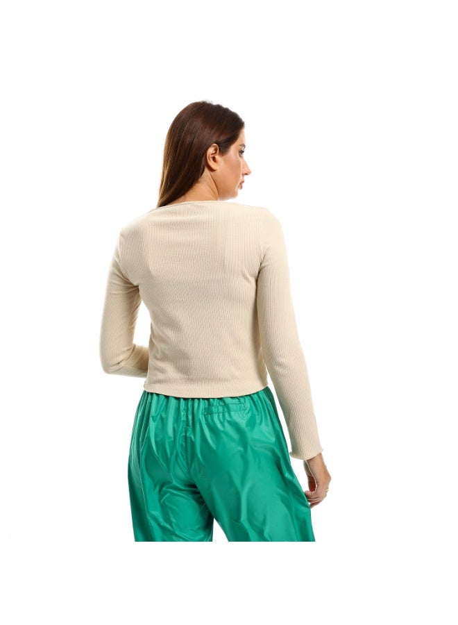 Cocktail 2607-basic top-beige - Image 3