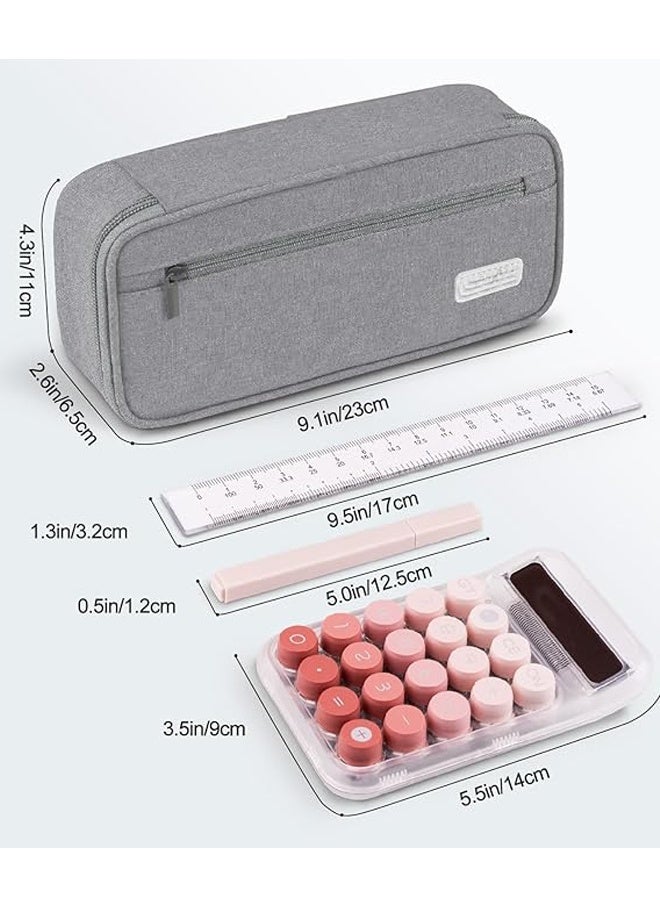 حافظة أقلام رصاص، منظم تخزين كبير للقرطاسية، أساسيات العودة إلى المدرسة، حافظة أقلام تحديد للوازم المدرسية للكلية والثانوية - Image 2