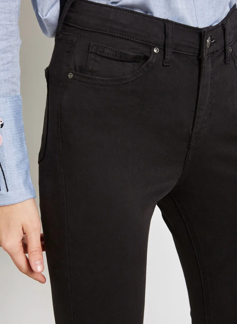 TOPSHOP Black Leigh Jeans